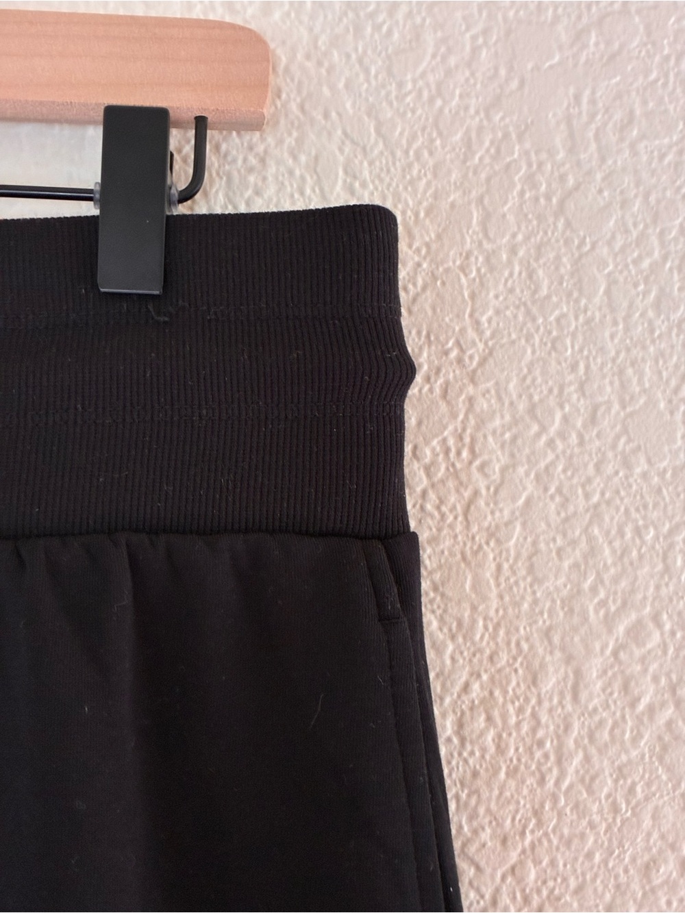 Old Navy | Black Extra high rise wide leg fleece sweatpants size large - Picture 6 of 10